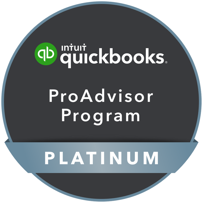 QuickBooks ProAdvisor Platinum badge